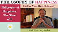 YouTube Thumbnail for the audio "Philosophy of Happiness: The Short of It".